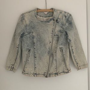 Denim jacket by Helmut Lang. Size small.